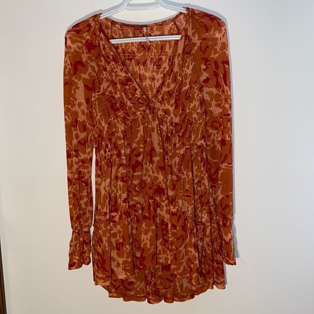 Free People Dark Romance tunic, size XS, EUC - Picture 5 of 12